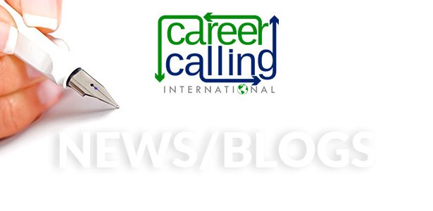 A hand writes on paper representing career advice from the Career Calling blog.