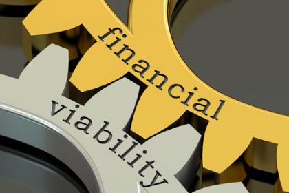Golden gears represent financial viability within the vet sector, highlighting risk assessment.