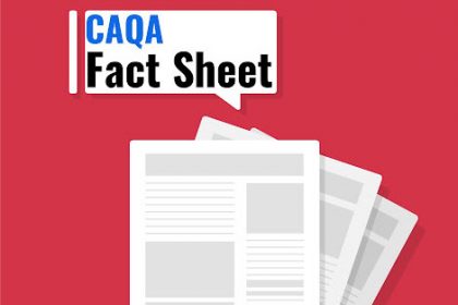 A CAQA fact sheet details transition and teach out processes for the vet sector.